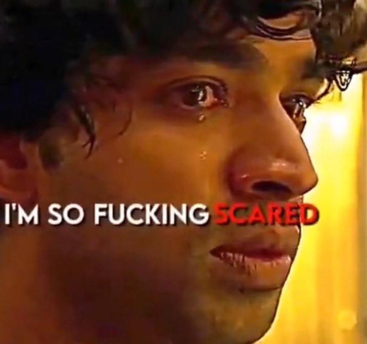 Meme of squid game edit that says I'm So Fucking Scared