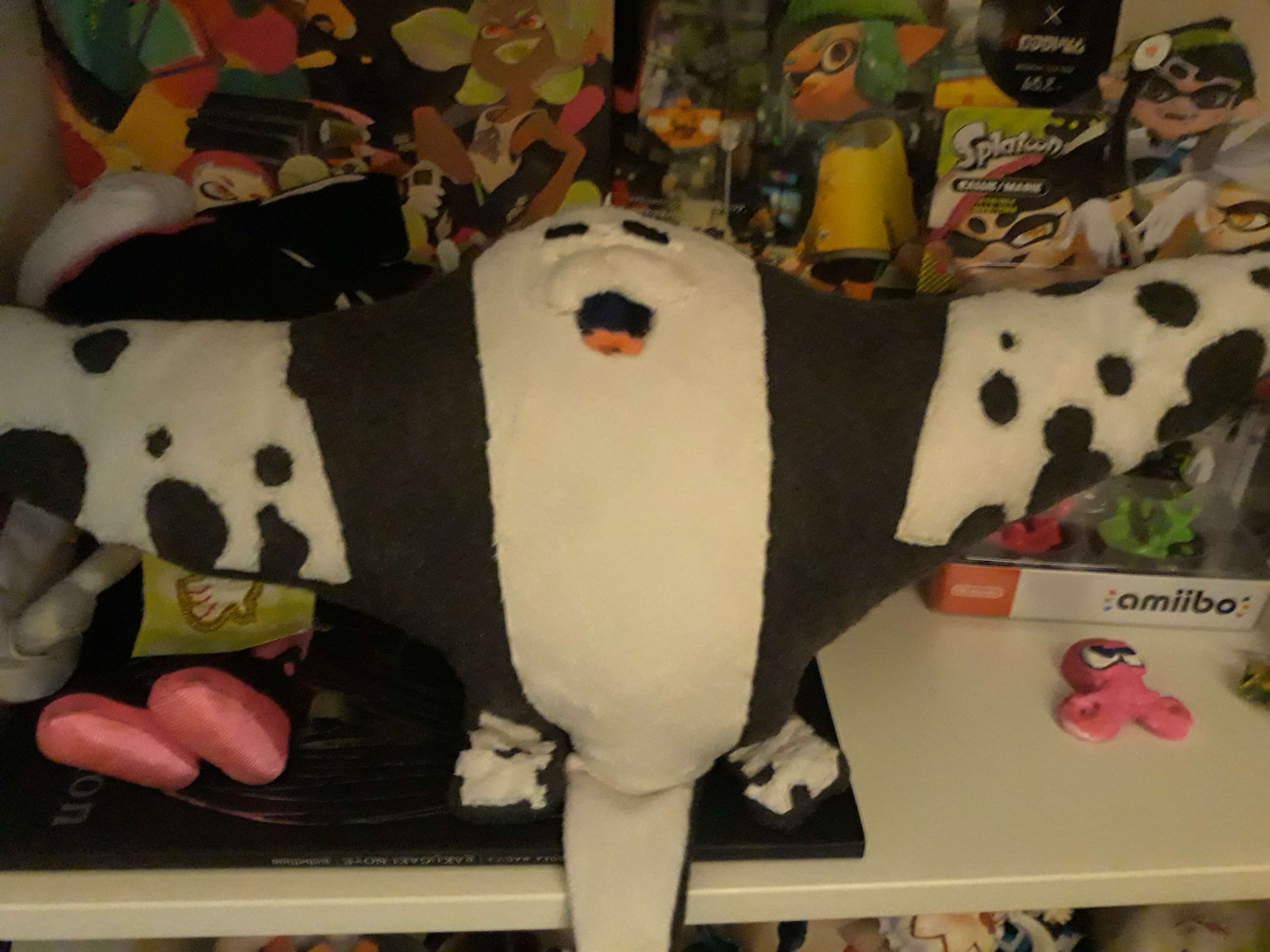 front of my big man plush