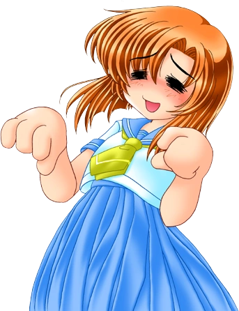 a sprite of rena ryuugu in 'kyute mode'!