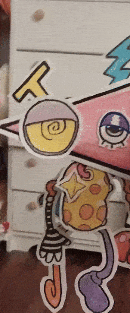 gif of a dangly zooble paperdoll