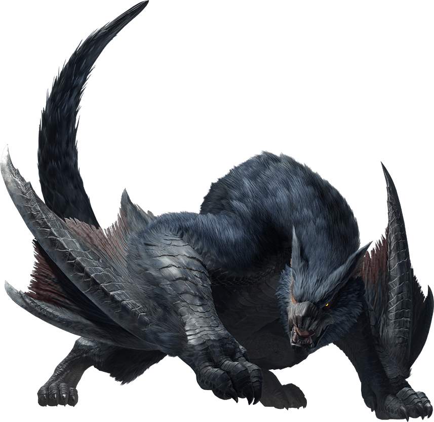 A render of Nargacuga from Monster Hunter.