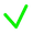 Small green checkmark