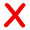 Small red X