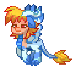 A ponytown gif of our oc Laela.